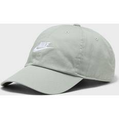 Green - Men Caps Nike Club Unstructured Futura Wash Cap, Men's, Medium/Large, Jade Horizon/White