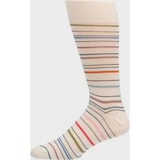 Paul Smith Men Socks Paul Smith Ivory 'Pencil Stripe' Socks White One