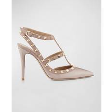 43 ½ Tacones y Zapatos de Tacón Valentino Garavani Patent Rockstud Cage Leather Pumps with Studs - Women's