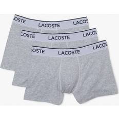 Lacoste Mens Pack Boxer Shorts in Grey Cotton