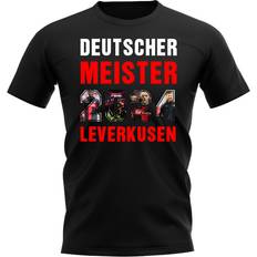 UKSoccershop Bayer Leverkusen 2024 Deutscher Meister T-shirt Black