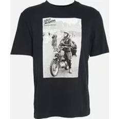 Barbour T-shirt Med Front Print - Svart