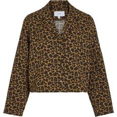 Leopard Skjortor Vila Buttondown Shacket - Leopard Print