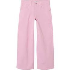 Name It Girl's Wide Leg Trousers - Parfait Pink