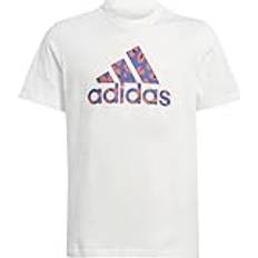 Barnkläder adidas Mädchen T-Shirt mit Tierdruck, Jahre, Weiß