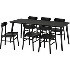 IKEA LISABO RÖNNINGE stolar Matbord 78x78cm 7st