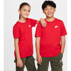 Red T-shirts Children's Clothing Nike Sportswear Older Kids' T-Shirt Red