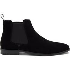 Men - Suede Chelsea Boots Thomas Crick Addison - Black Suede