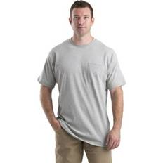 Berne Apparel Heavyweight Pocket Short Sleeve T-Shirt - Grey