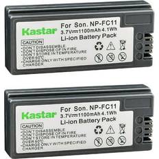 Kastar 2-Pack NP-FC11 Battery 1100mAh Sony Cybershot