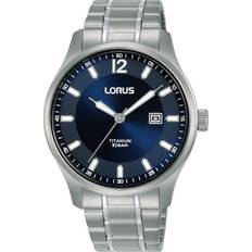 Lorus Herre Armbåndsure Lorus Titanium RH997QX9 Herre 40 mm Analog Kvarts Mineralglas Blue 18 mm