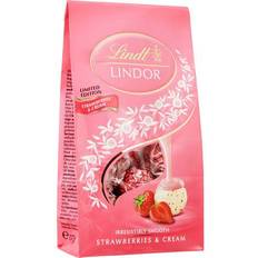 Lindt truffles Lindt Lindor Strawberries Cream Chocolate Truffles 137g 1pack