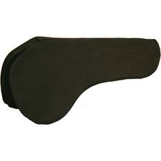 Equestrian Circle Y Long Shoulder Bridge Pad 1In Black 1In