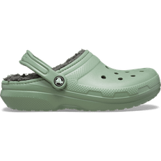 Grønne - Unisex Utendørstøfler Crocs Classic Lined Clog - Moss/Multi