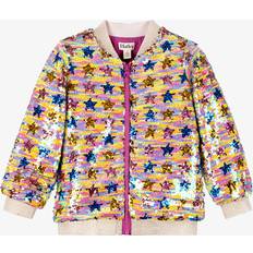 Hatley Kids' Sequin Bomber Jacket, Pink