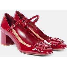 Valentino Garavani Red Heels & Pumps Valentino Garavani VLogo Signature leather Mary Jane pumps red US 10