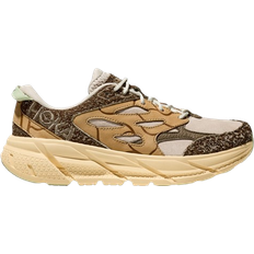 Hoka Men Sneakers Hoka Elite Terrain System Clifton L Suede - Oat Milk/Pollen