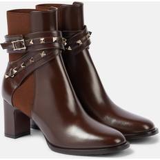 Valentino Garavani Boots Valentino Garavani Rockstud leather ankle boots brown US 12