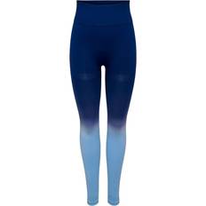 Only Dip Tight Fit High Waisted Leggings - Turquoise/Blissful Blue