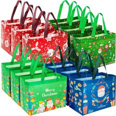 Christmas Gift Bags SA Products 12pcs christmas gift bags large with handles christmas tote bags bulk reusable