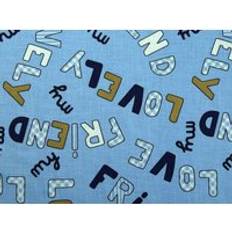 Hemtextil Minerva Cotton Sky Fabrics Blue