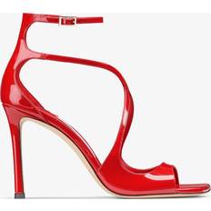 Red Heeled Sandals Jimmy Choo Azia Postbox Red