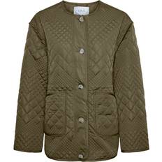 Y.A.S Women Outerwear Y.A.S Quilted Jacket - Khaki Green