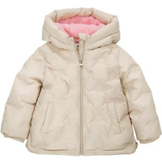 Girls - White Outerwear Rokka&Rolla Toddler Girls Fleece Lined Heat Puffer Jacket 2T-5T Ivory 5T