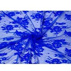 Hemtextil Minerva Chantilly Tulle Lace Fabrics Blue