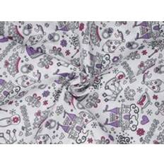 Hemtextil Minerva Printed Polycotton Fabrics White