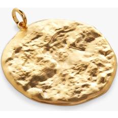 Monica Vinader 18k Charms & Pendants Monica Vinader Capri Gold Vermeil Round Disc Charm