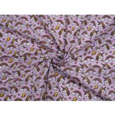 Cotton - Purple Fabrics Minerva Printed Polycotton Lilac Fabrics Purple