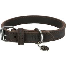 Kæledyr Trixie Greased Leather Collar Rustic XS-S