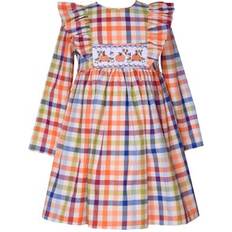 Bonnie Jean Dresses Children's Clothing Bonnie Jean Girls 4-6x Multi Plaid Harvest Smocked Dress, Multicolor