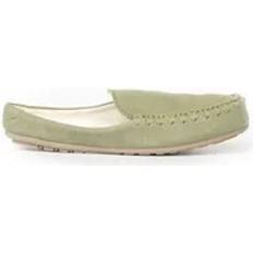 Dam - EVA Loafers Mou Bomull Sommar Slip-On Mocassin - Salvia Grön