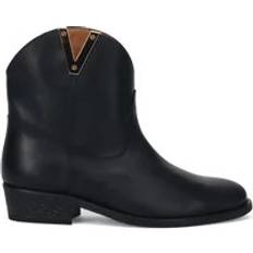 Via Roma 15 Cowboy Boots, Female, Black, Boots Black