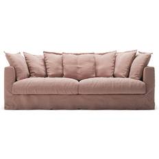 Linen Loose Sofa Covers Decotique Le Grand Air Tender Blush Loose Sofa Cover Pink