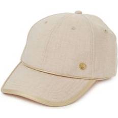 Linen Caps Vince Camuto Women's Metallic Trim Linen Baseball Cap One Size