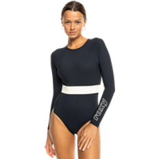 XL Swimsuits Roxy Active Long Sleeves One-Piece Swimsuit For Women