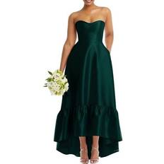 Alfred Sung Strapless Satin Dress