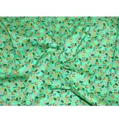 Multicoloured Fabrics Minerva Printed Polycotton Fabrics Green, Multicolour