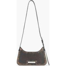 Acne Studios Dark Brown/beige Platt Small Leather Shoulder Bag