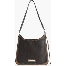 Acne Studios Dark Brown/beige Platt Medium Leather Shoulder Bag