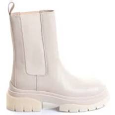 Dam - Vita Chelsea boots Ash Lädermodell Chelsea Stövlar Dam - Vit