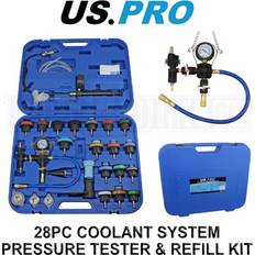tools 28pc coolant radiator pressure tester, refill kit