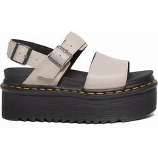 Dr. Martens Velcro Sandals Dr. Martens Voss Pisa Leather Platform Sandals - Cream
