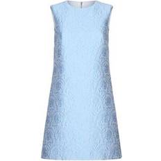 Dolce & Gabbana Blue Dresses Dolce & Gabbana Short floral jacquard a-line dress