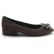 Dam - Lila Lågskor Alma en Pena Ballerinas, Female, Purple, Purple Suede Ballet Flats