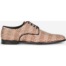 Men - Multicolored Derby Dolce & Gabbana Suede Derby Shoes With Fusible Rhinestone Detailing Man Lace-ups Multicolor