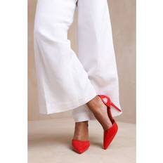 Synthetic Heels & Pumps Where's That From Womens 'Aspen' Pointed Toe Stiletto High Red